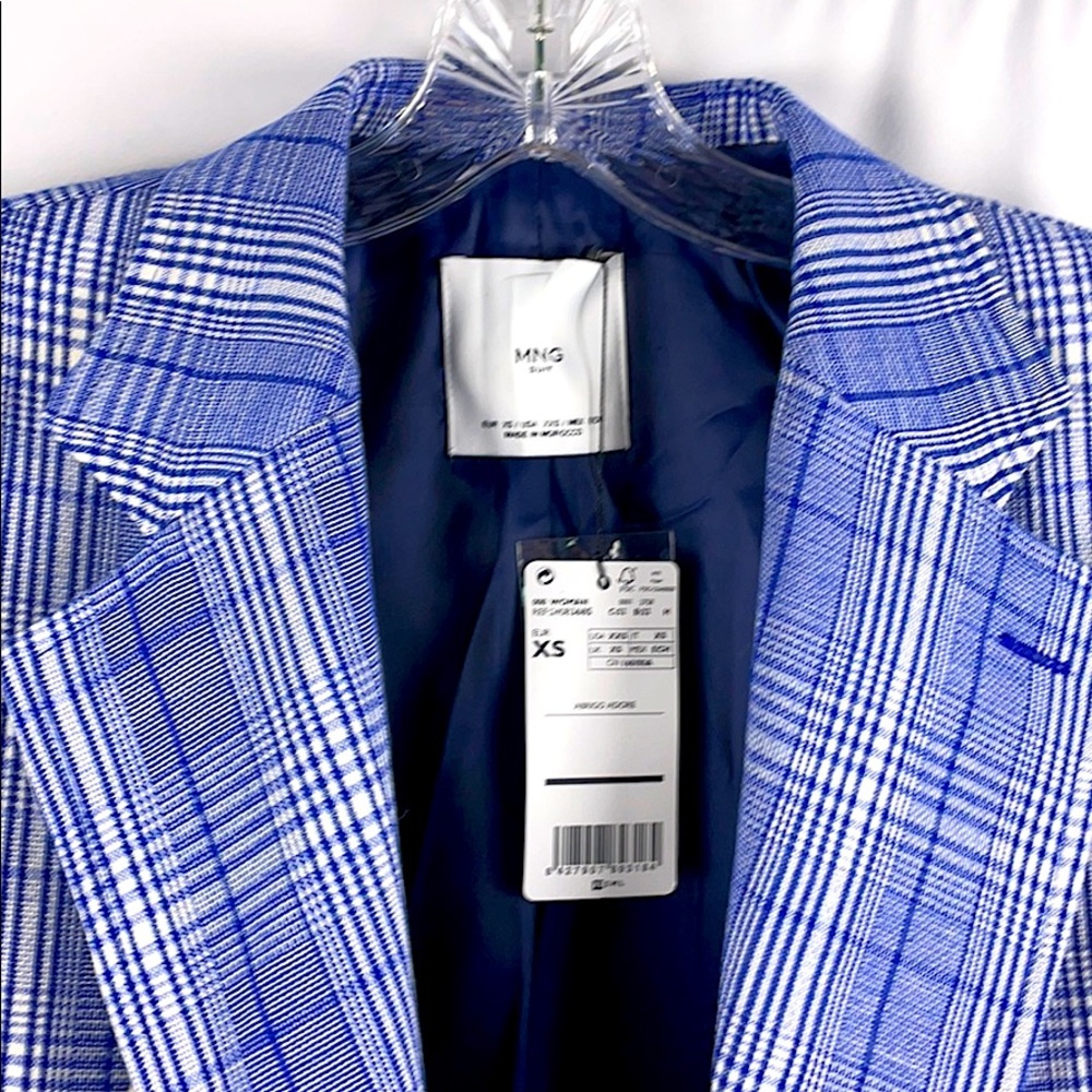 MANGO Checked Structured Coat - Picture 8 of 11